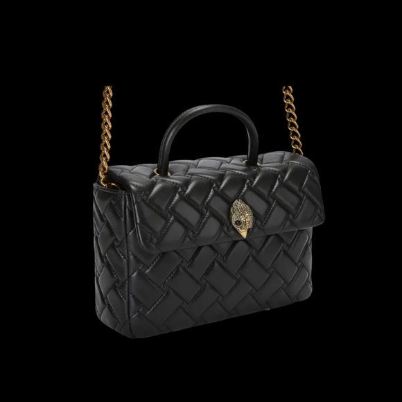 Kurt Geiger (NWT) Kensington Top Handle Bag or Crossbody I Leather & Chain Strap - Picture 8 of 10